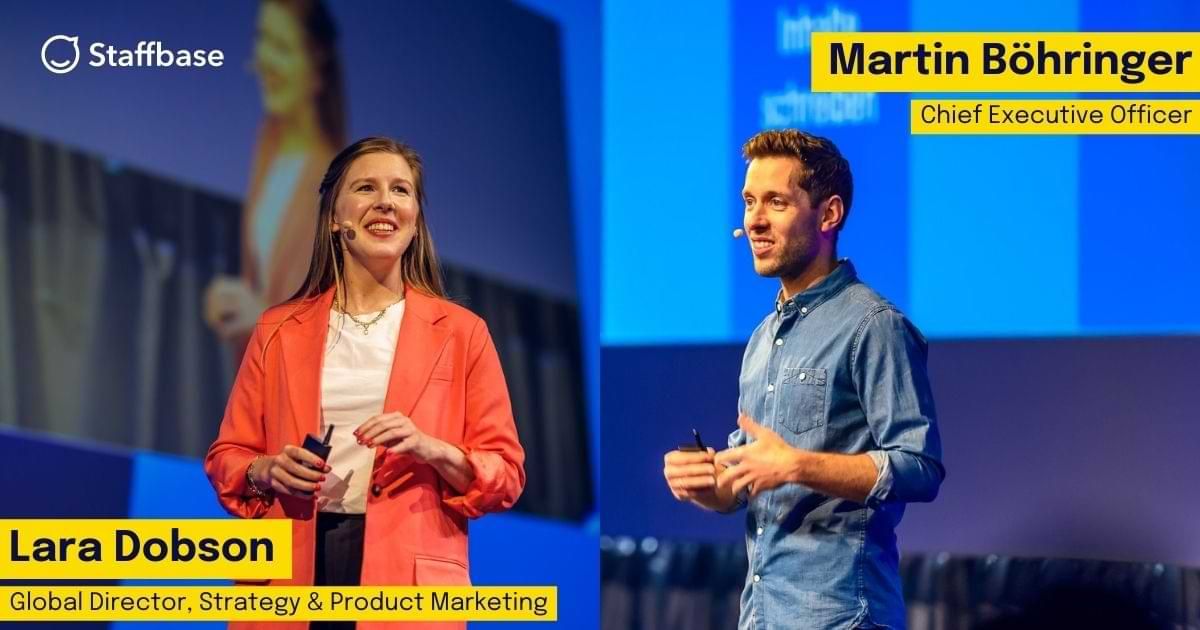 Martin Böhringer and Lara Dobson discuss the Staffbase multi-channel comms platform