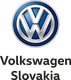 Volkswagen logo featuring a silver "VW" monogram within a blue circle, with "Volkswagen" text below in black.