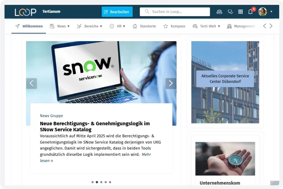 Tertianum intranet