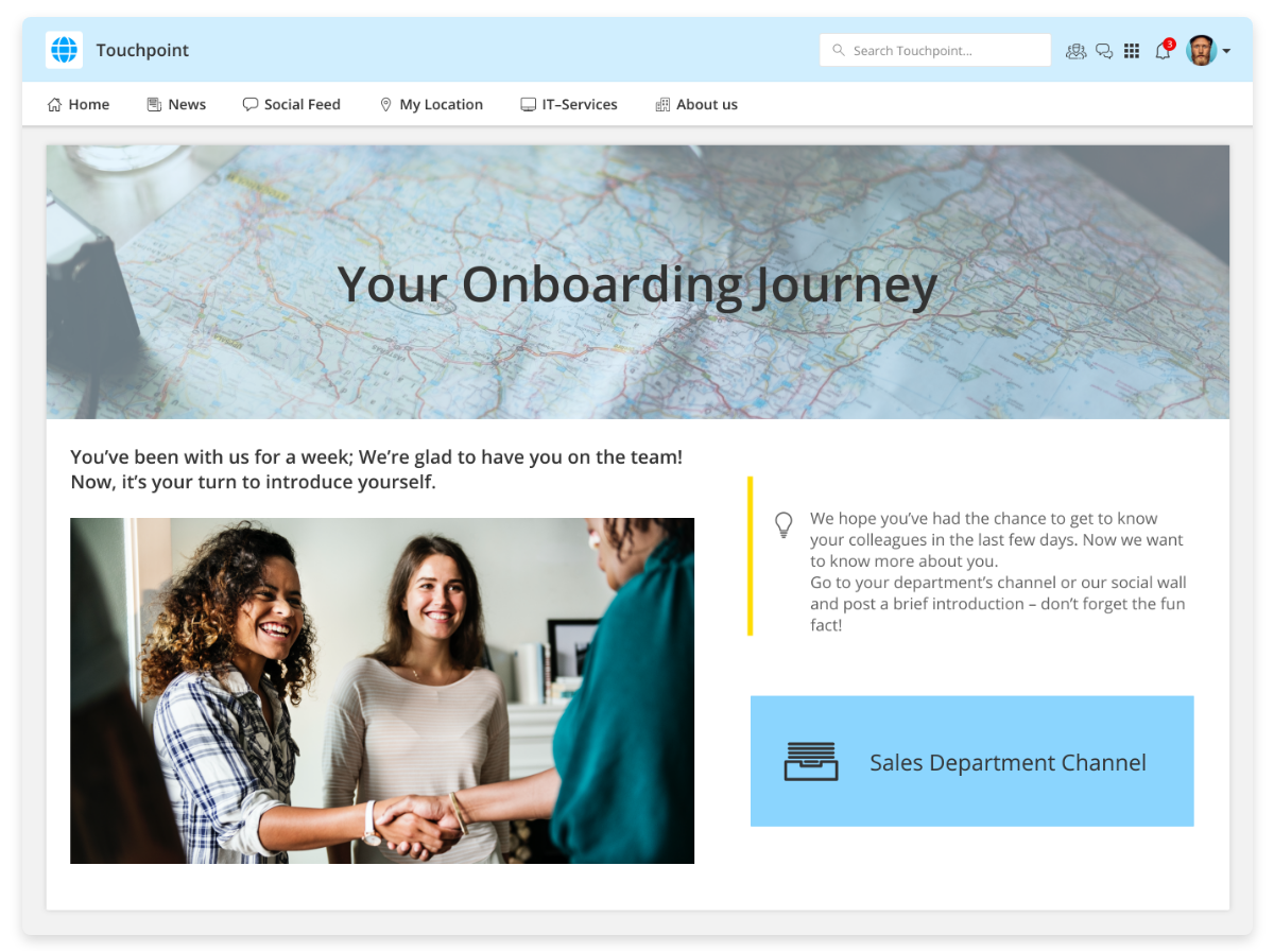 Journeys Onboarding Page English