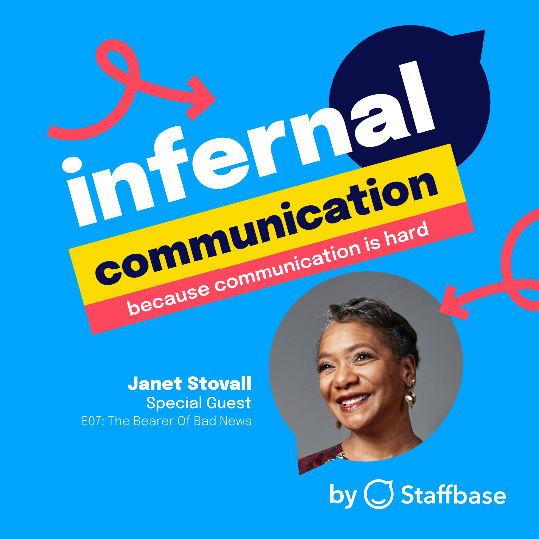 Staffbase Podcast Internal Communication Episodes Overview Staffbase   Episode Image The Bearer Of Bad News 