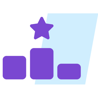 Feedback through digital surveys icon