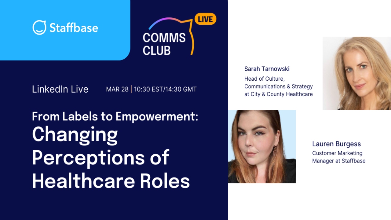 Comms Club Live- From Labels to Empowerment: Changing Perceptions of Healthcare Roles