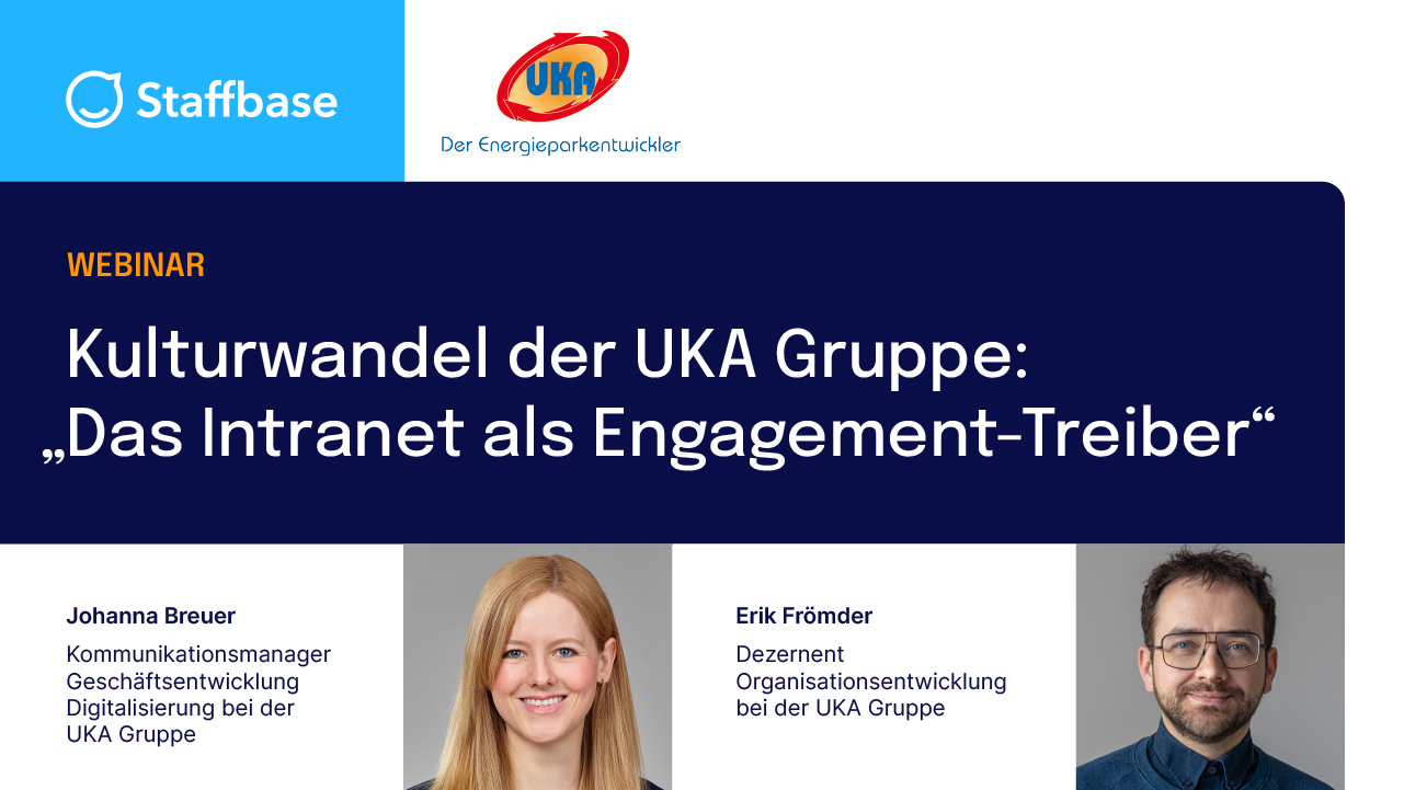 Kulturwandel der UKA Gruppe: „Das Intranet als Engagement-Treiber.“