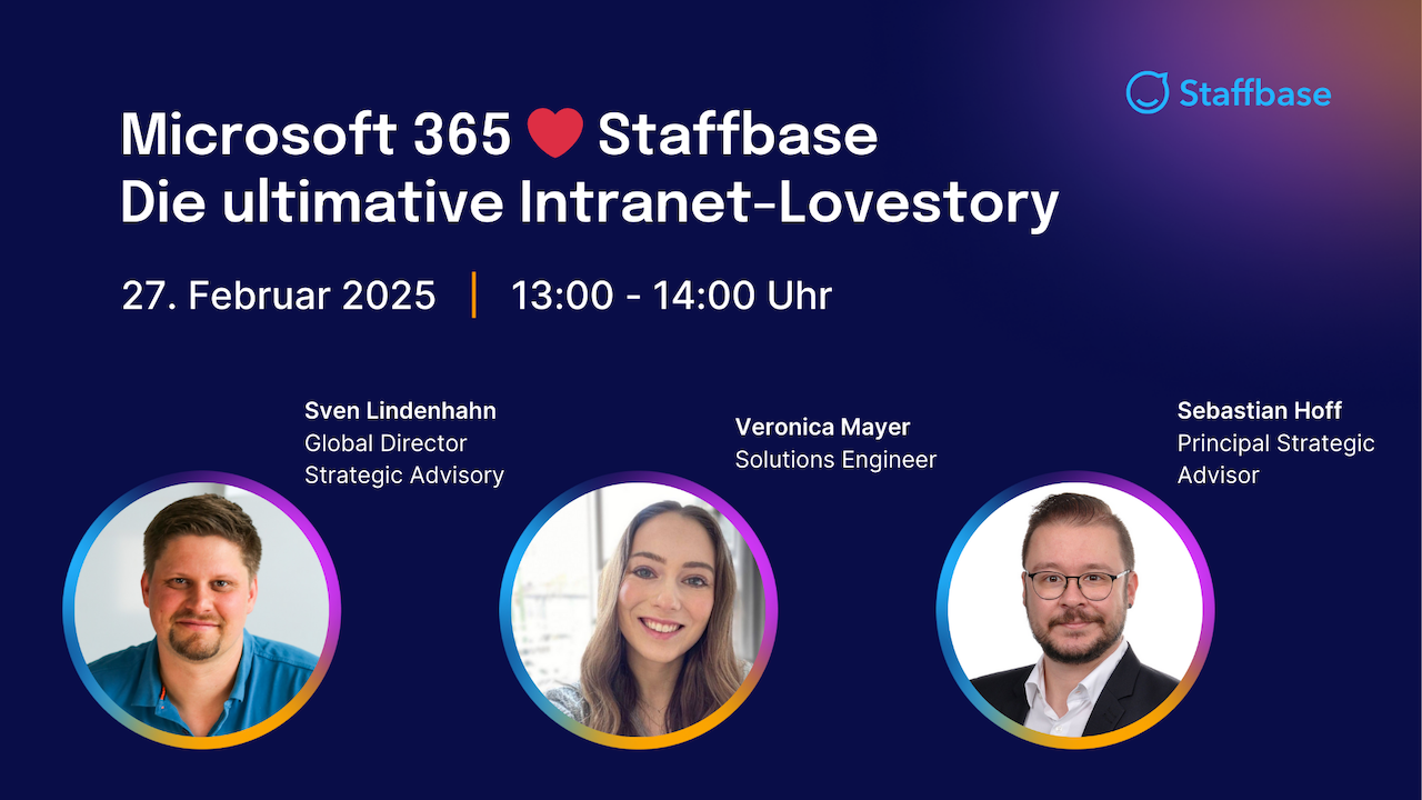 Microsoft 365 ❤️ Staffbase – Die ultimative Intranet-Lovestory